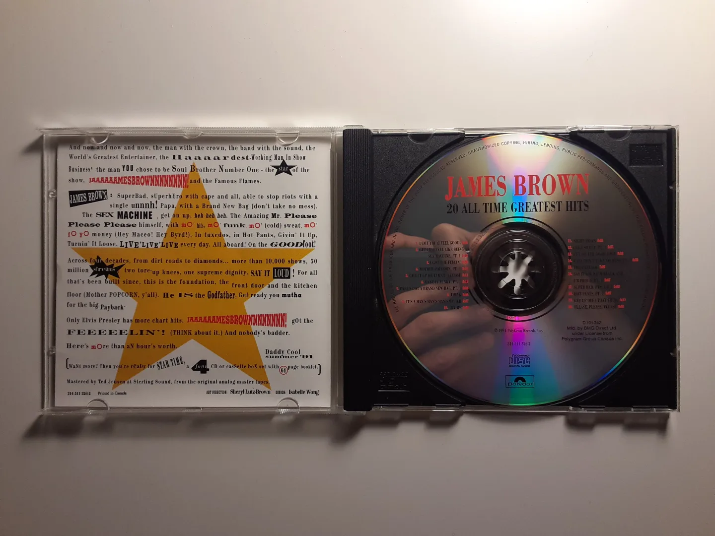 James Brown - 20 All Time Greatest Hits | CD image indicator(2)