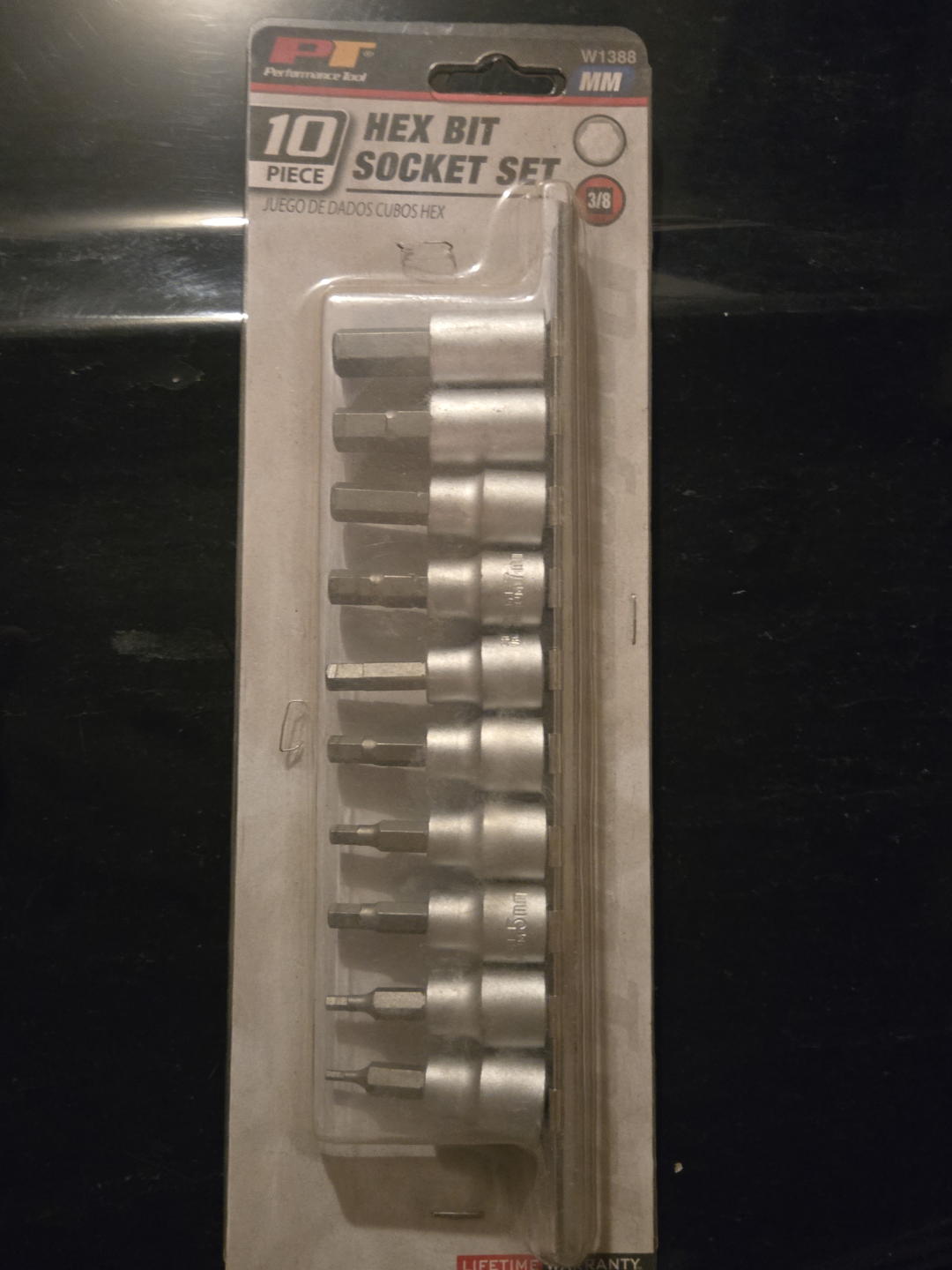 10-Piece 3/8" Hex Bit Socket Set