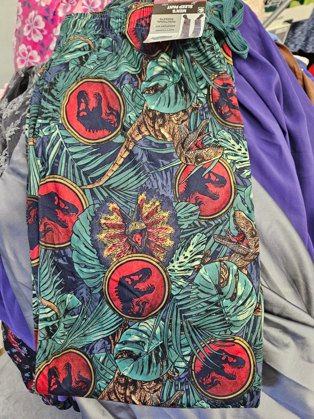 Men's Jurassic World Dinosaur Sleep Pants - Medium