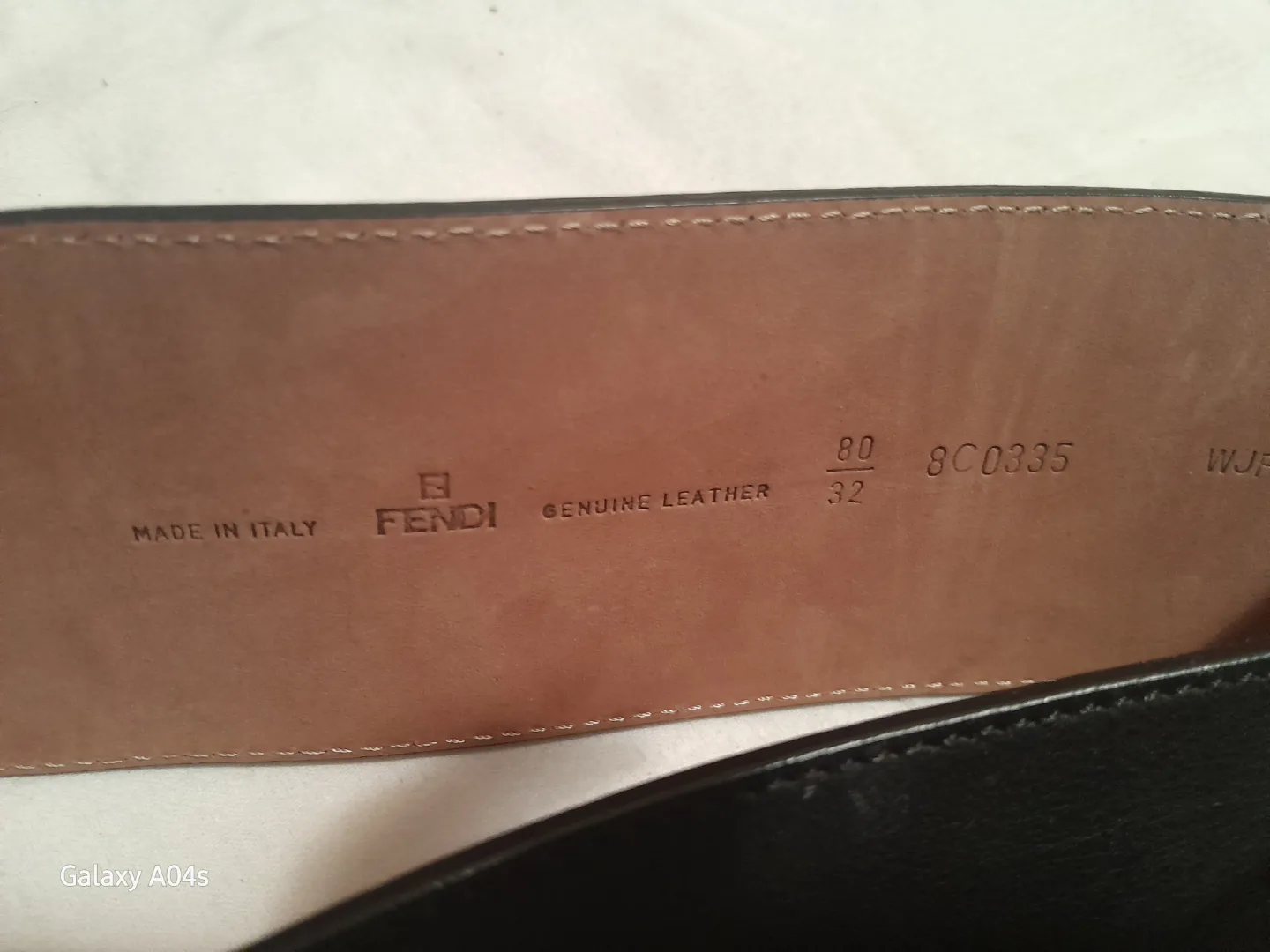 Fendi Genuine Leather Wide Belt Size 32 image indicator(4)