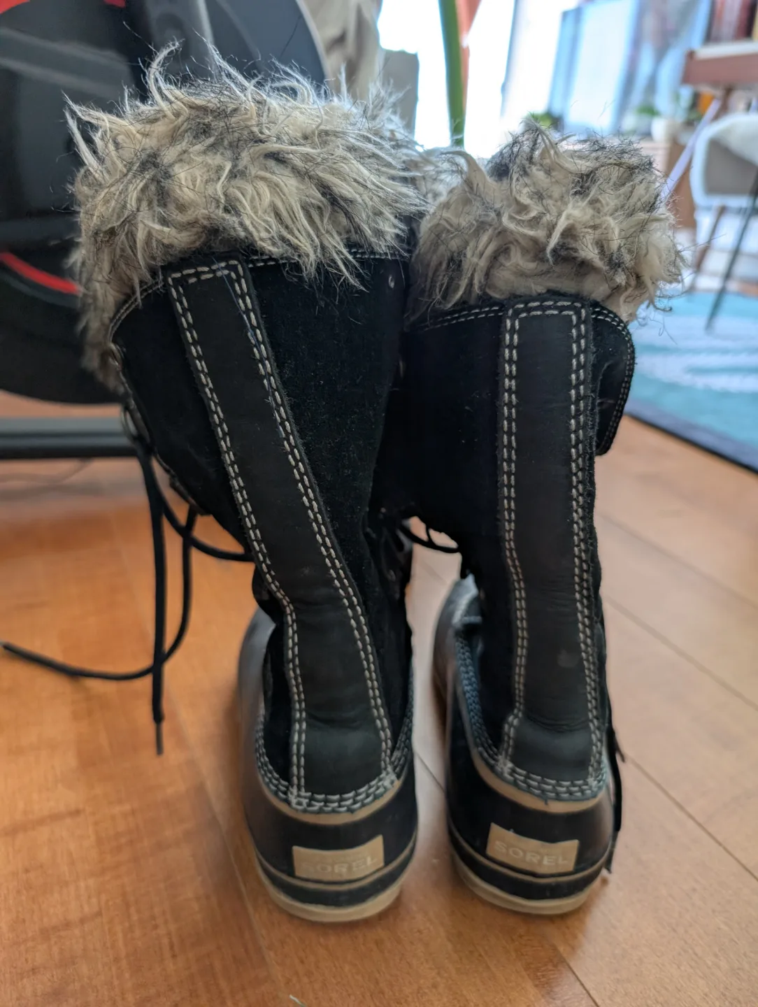 Sorel Women's Black Waterproof Winter Boots Size 9/9.5 thumbnail
