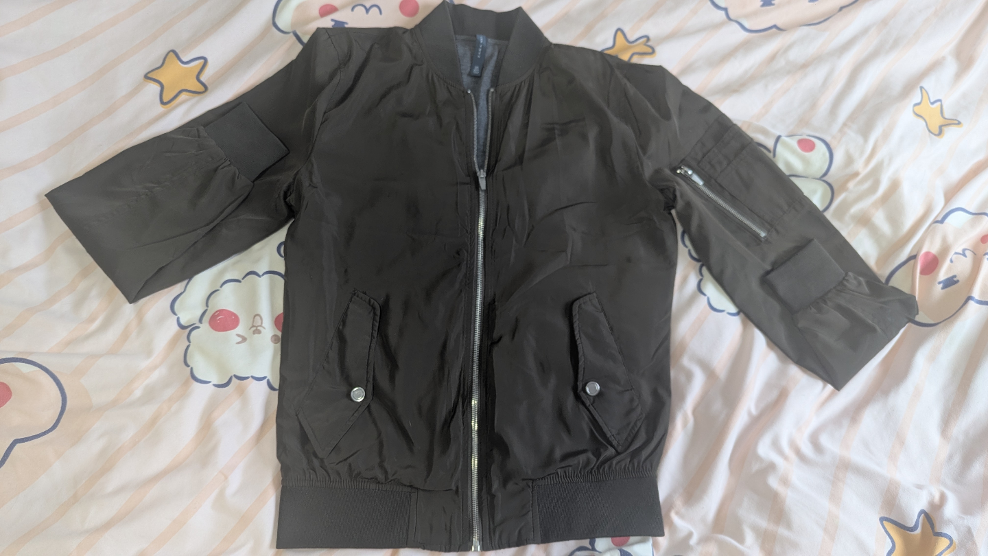 Men's Bomber Jacket - Olive  *Great Condition* *size S* ZARA