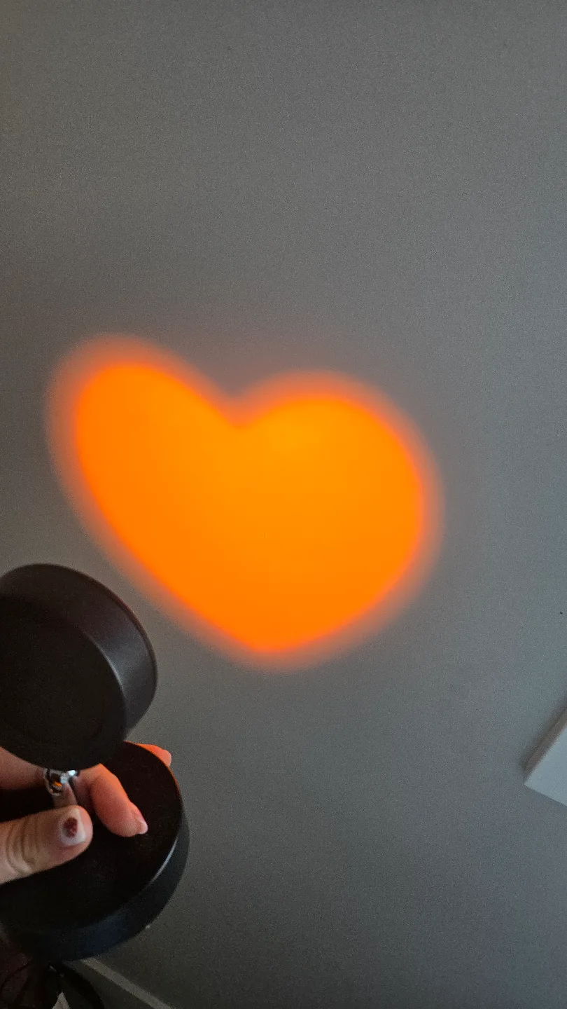 Cute Heart Projector Night Light 🧡 thumbnail
