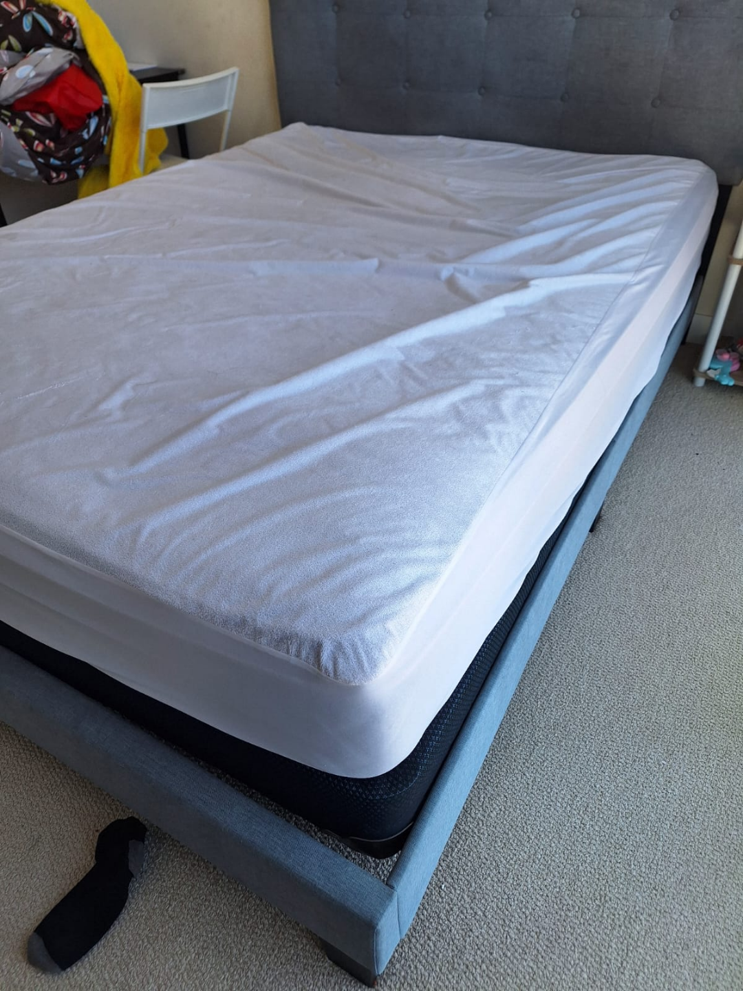 Urgent Sale Queen Size Upholstered Bed Frame with Headboard - photo 2