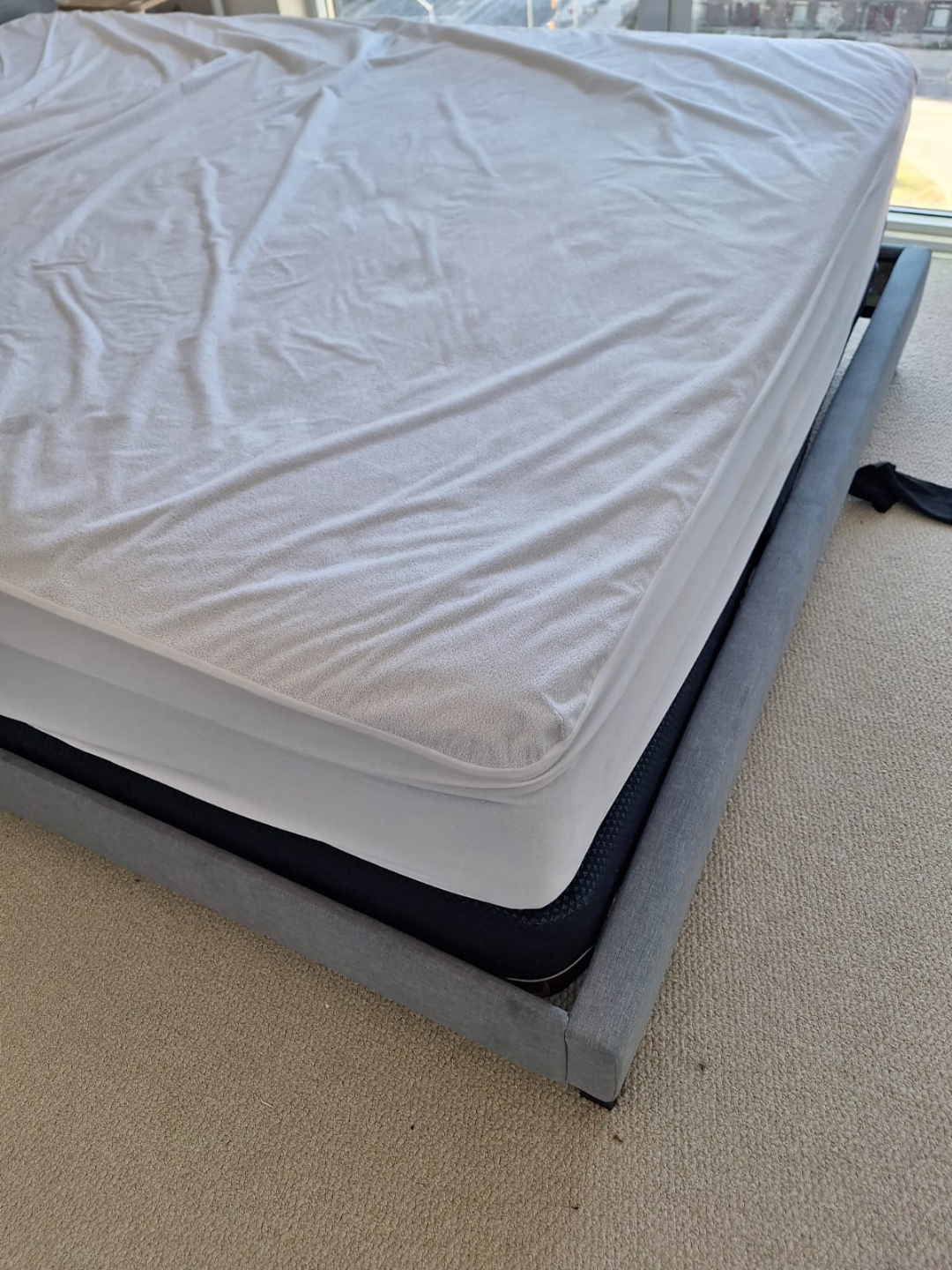 Urgent Sale Queen Size Upholstered Bed Frame with Headboard - photo 3