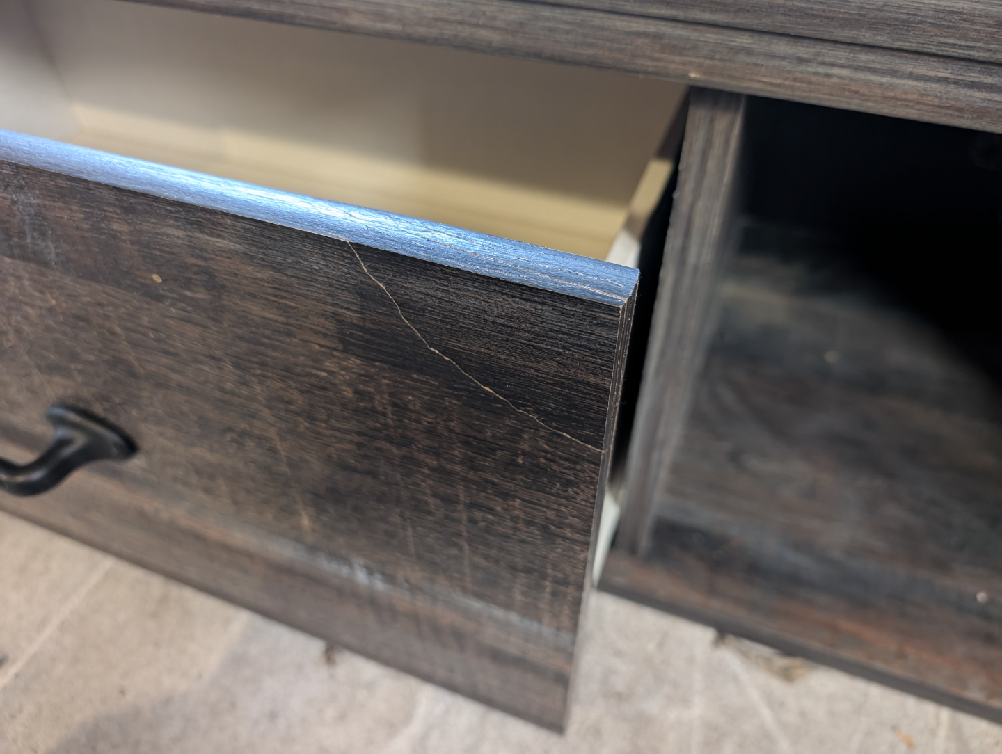 Queen-size storage bed frame with headboard - photo 5