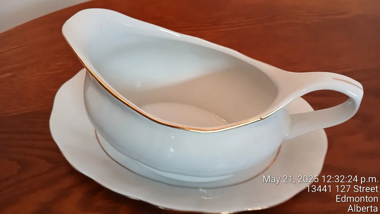Jamestown China Allegro Gravy Boat with Underplate thumbnail