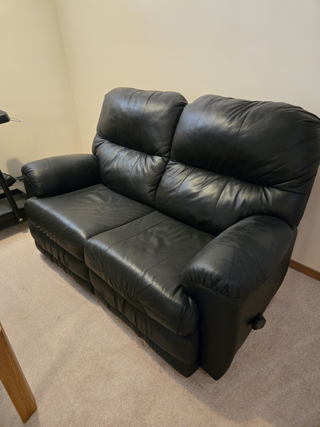 3 piece leather reclining set