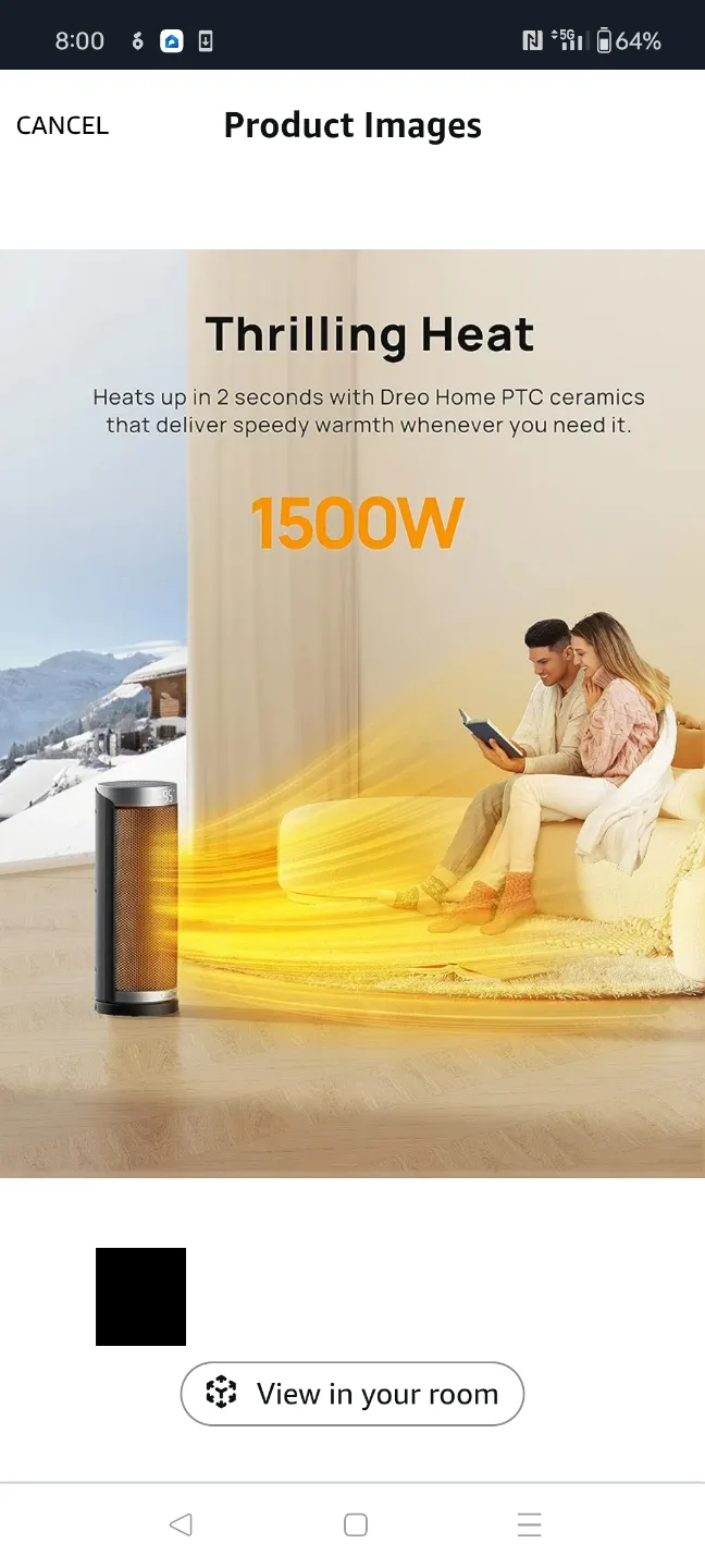 Dreo Solaris Slim H3 Space Heater image indicator(7)