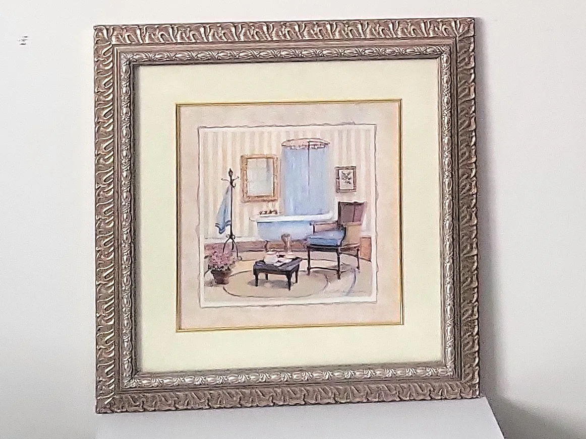 C. winterle Olson print of Framed Bathroom Art- 20 x20 inches image indicator(8)