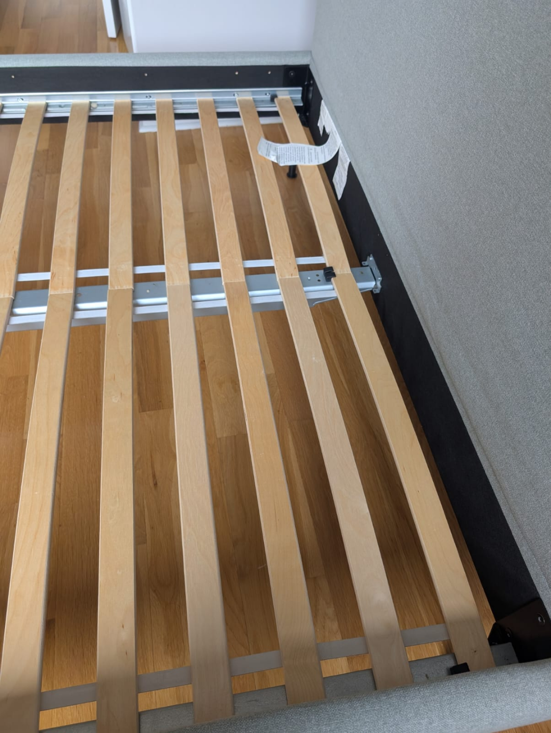 Queen Upholstered Bed Frame with Slats - photo 3