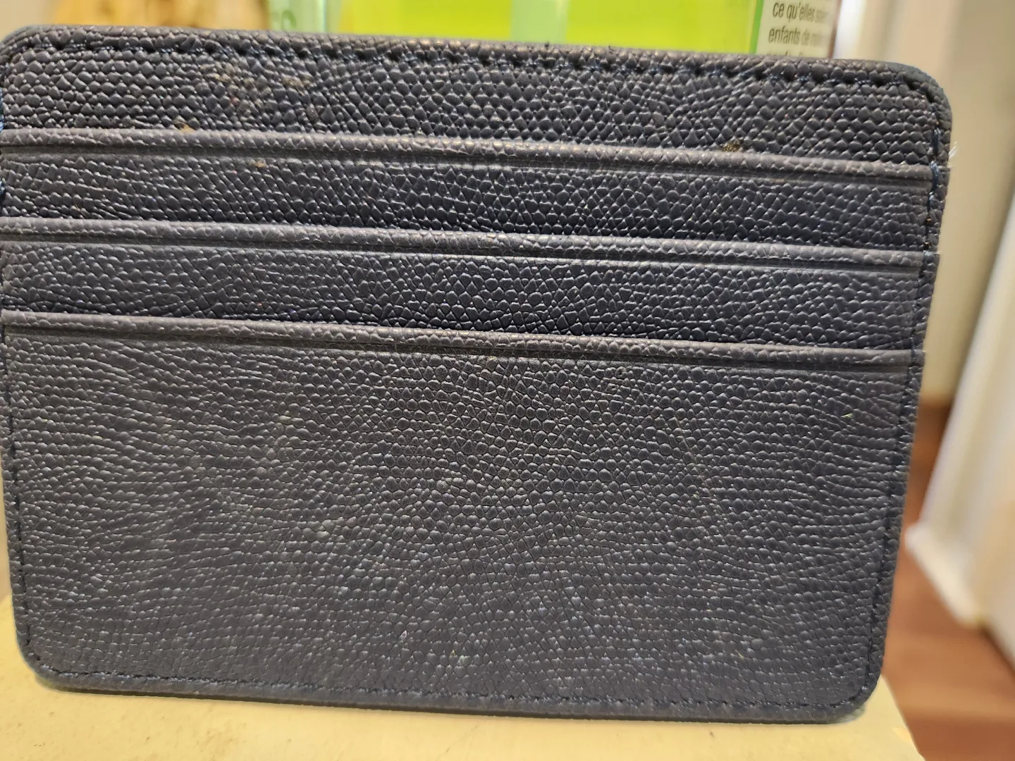 Navy Blue Leather Card Holder image indicator(2)