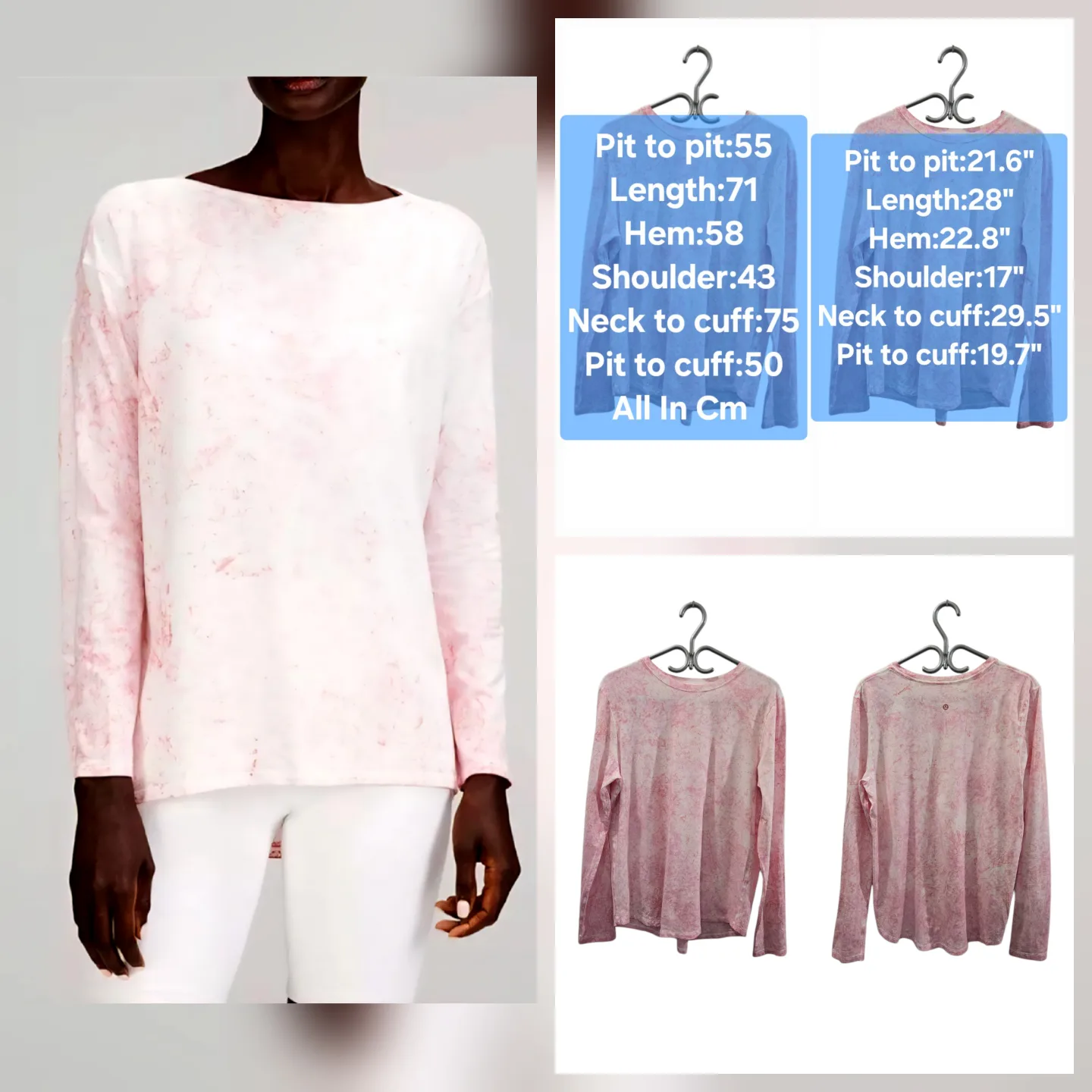 Lululemon Back in Action Long Sleeve Shirt Size 12-14 thumbnail