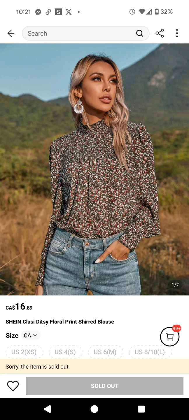 Ditsy Floral Print  Blouse thumbnail