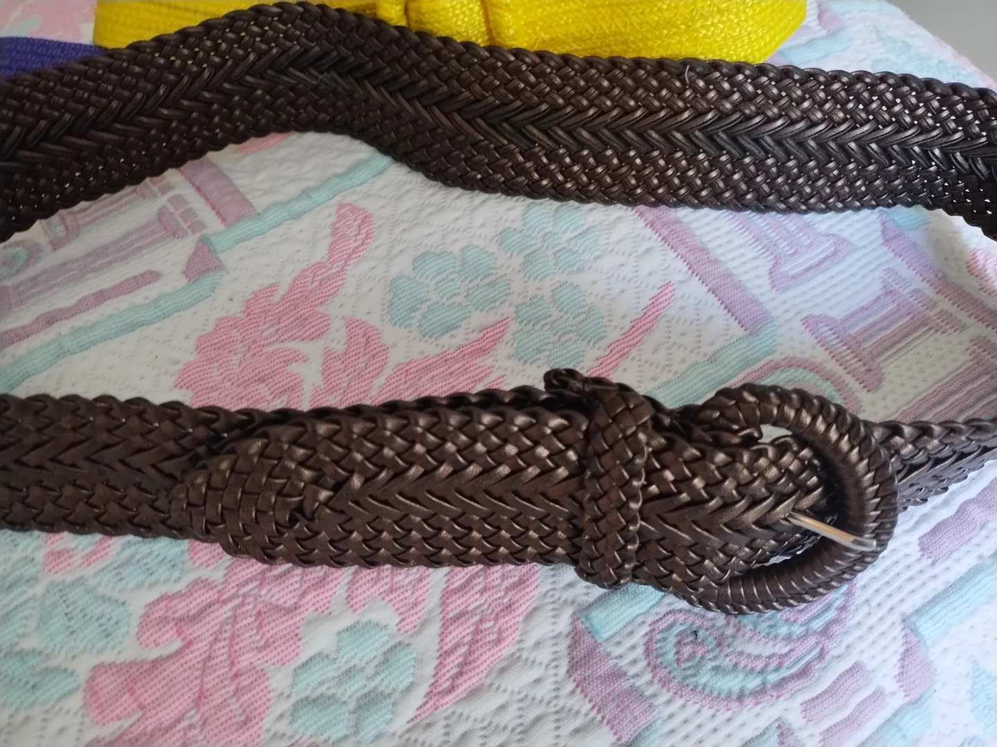 🧡Three Women's Belts - Purple, Yellow, Brown image indicator(5)