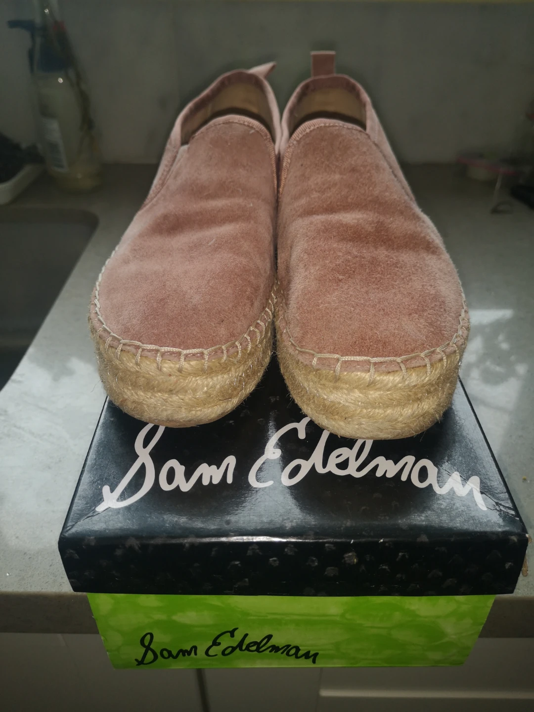 Sam Edelman Pink Suede Platform Espadrilles - photo 4