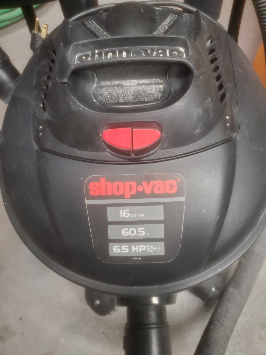 16 gal 6.5 hp shop-vac - photo 2