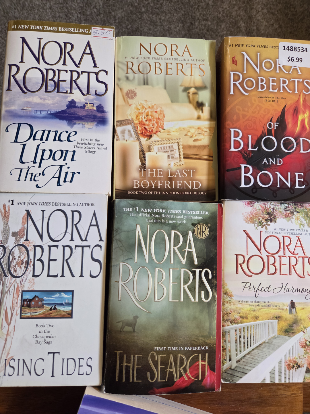 #Freecycle 7 Nora Roberts Books