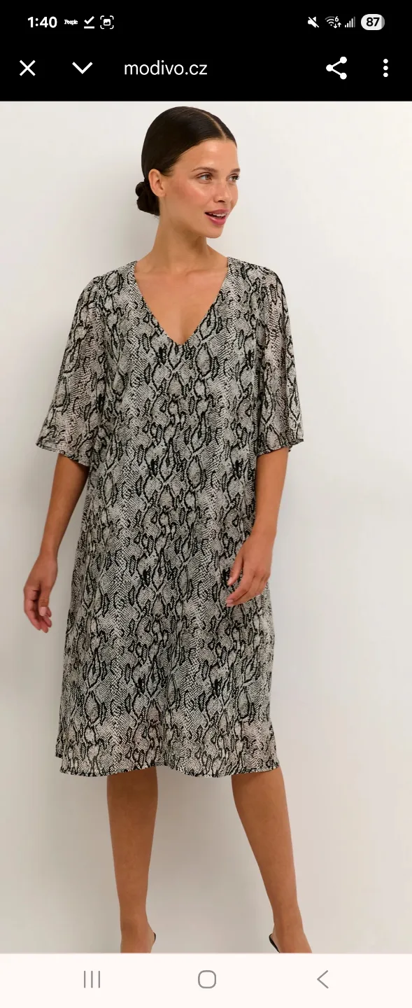 Kaffe Snakeskin Print Dress NWT image indicator(2)