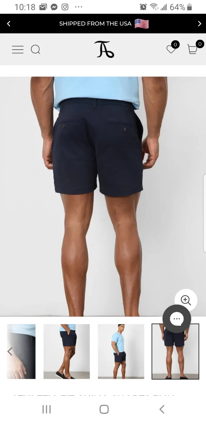 Tailored Athlete Chino Shorts - Size 32 image indicator(2)