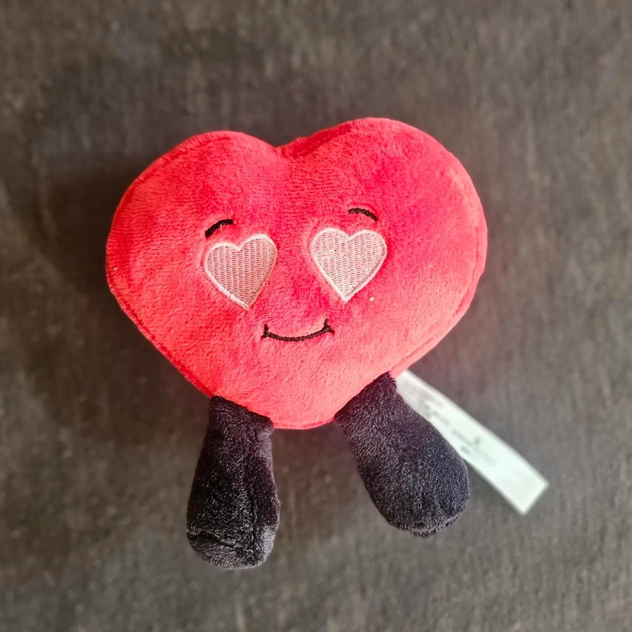 Red and black plush heart with heart eyes image indicator(2)