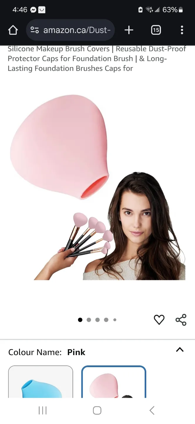 Brush Bubble Silicone Makeup Brush Covers - blue thumbnail
