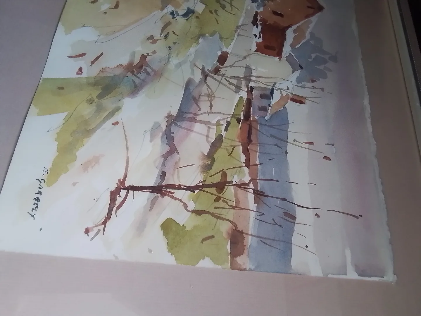 American Watercolor on Paper Signed Edward Garbely image indicator(6)