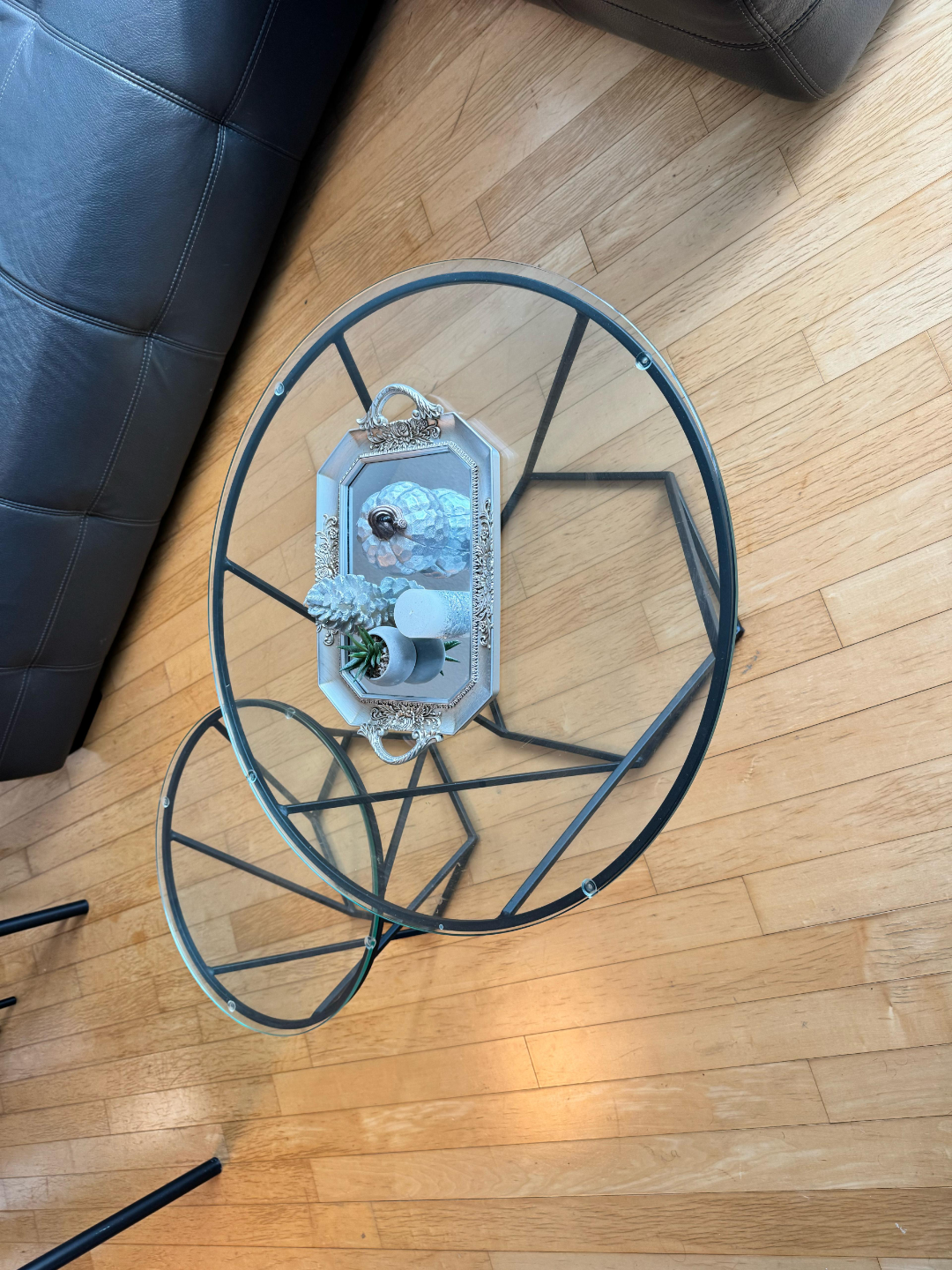 Glass Top Nesting Coffee Tables - photo 3
