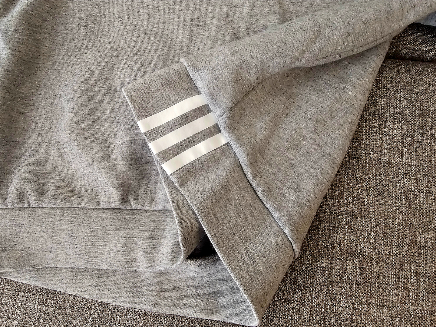 Adidas Women's Grey Keyhole Sweatshirt Size Small - photo 3