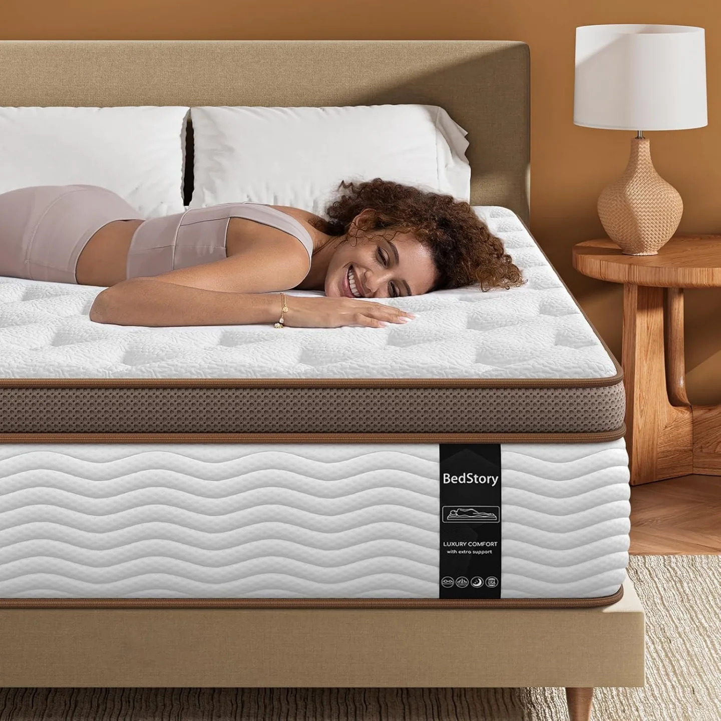 BedStory 12 Inch Queen Size Memory Hybrid Mattress BRAND NEW image indicator(2)