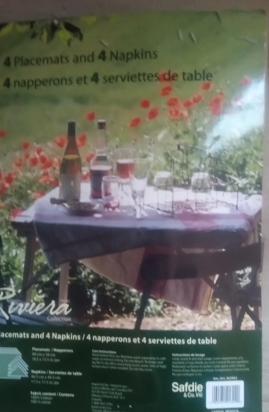 Riviera Collection Placemats and Napkins Set🧡 image indicator(2)