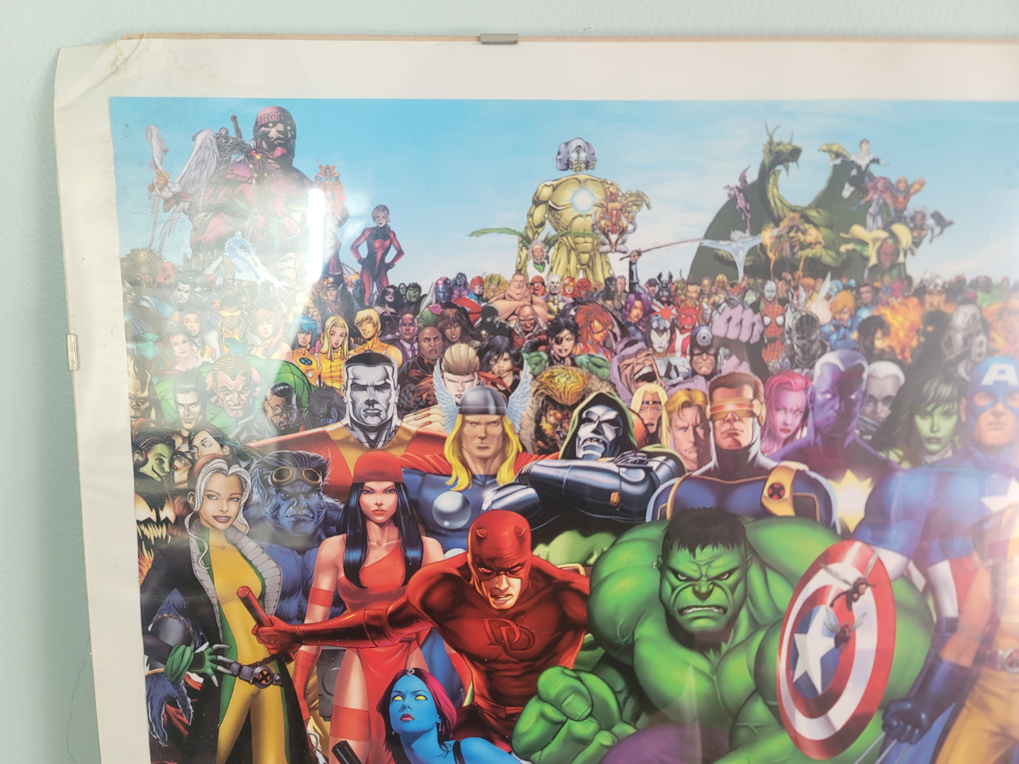 Huge Marvel Comics framed Poster - photo 3