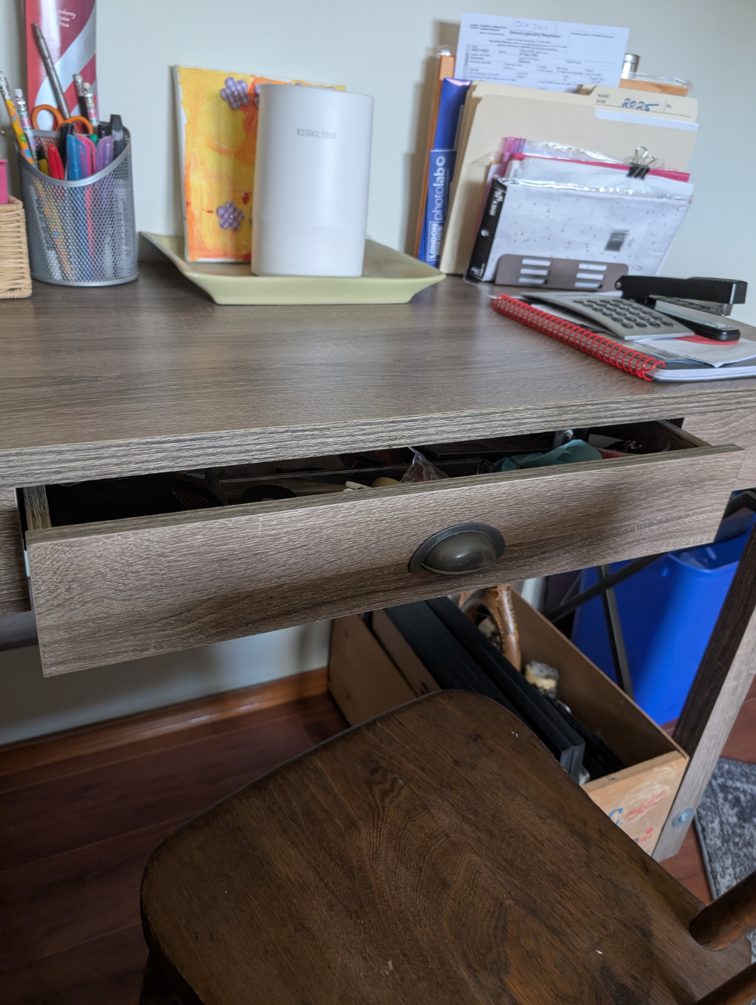 Wood-Look Desk - photo 3