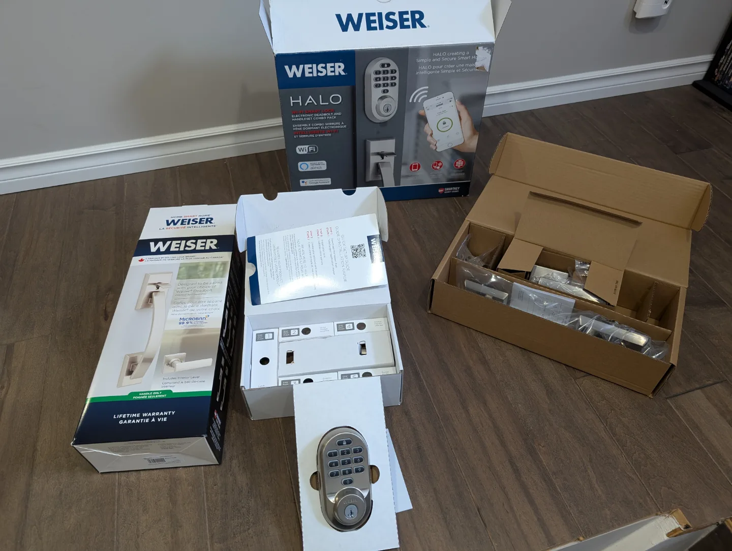 Weiser Halo Smart Lock - Electronic Deadbolt and Handleset Combo image indicator(3)