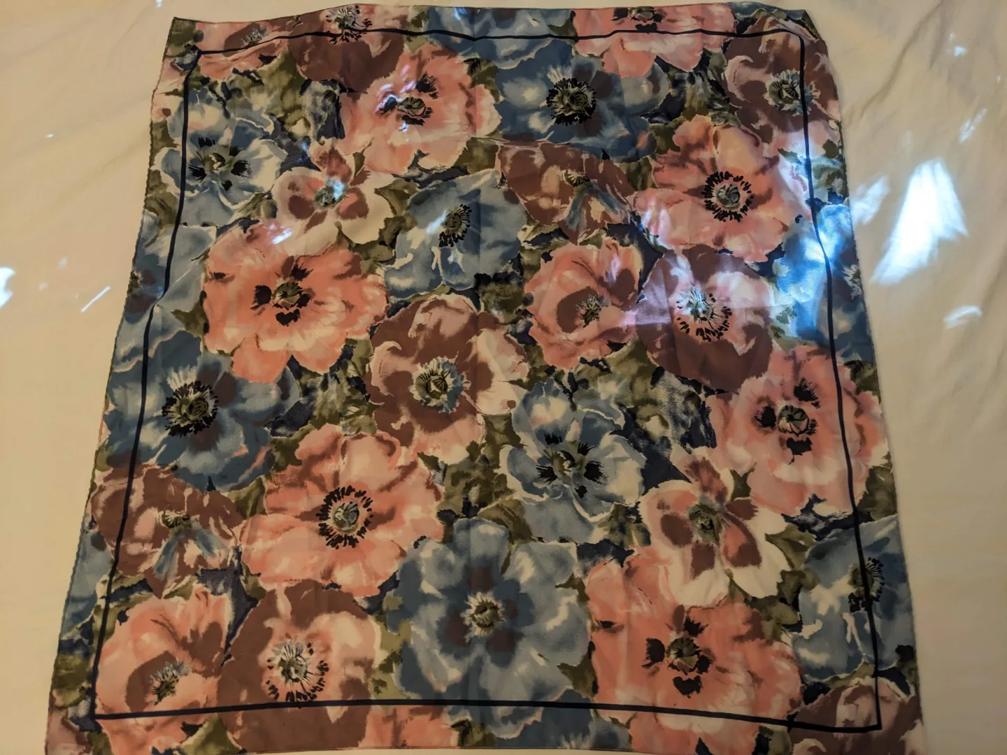 Floral Silk Scarf thumbnail