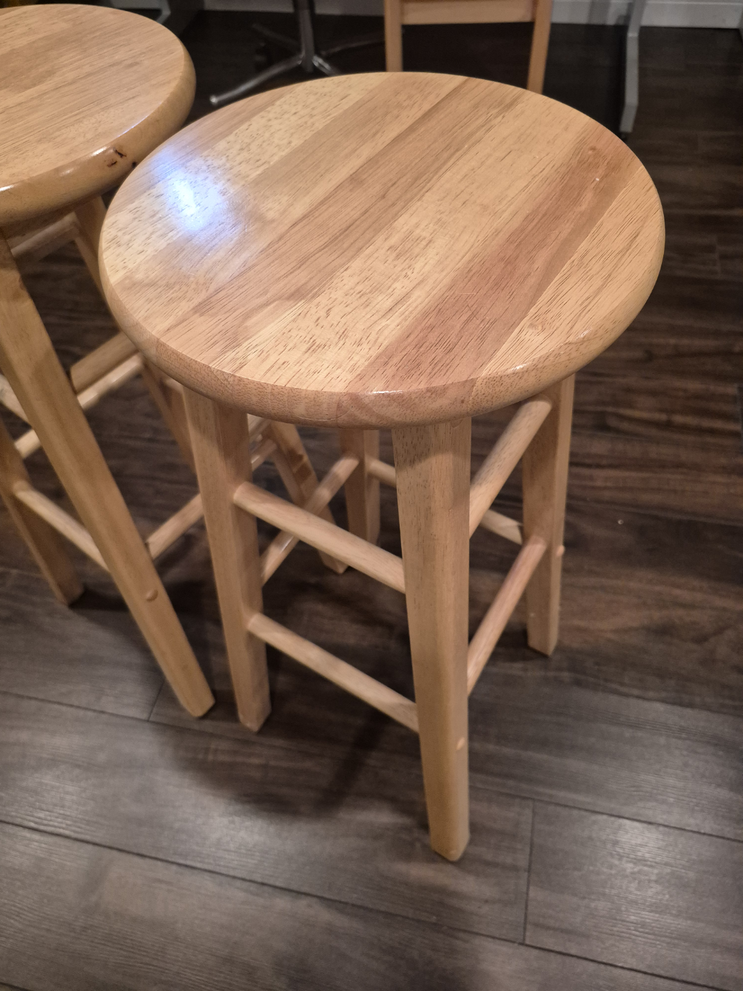 Wooden Stools - Set of 2