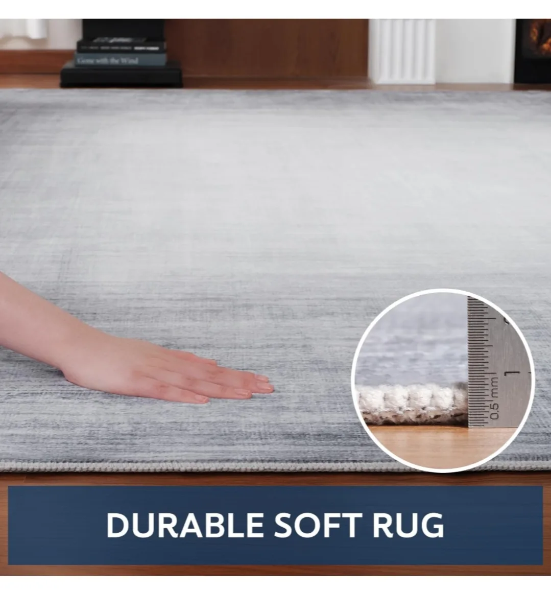 Abstract Area Rug, 5x7 Area Rugs for Living Room Ultra image indicator(4)