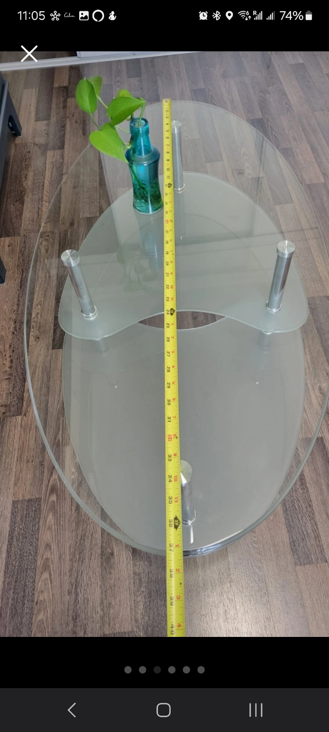 Wayfair Glass and Metal Coffee Table - photo 2