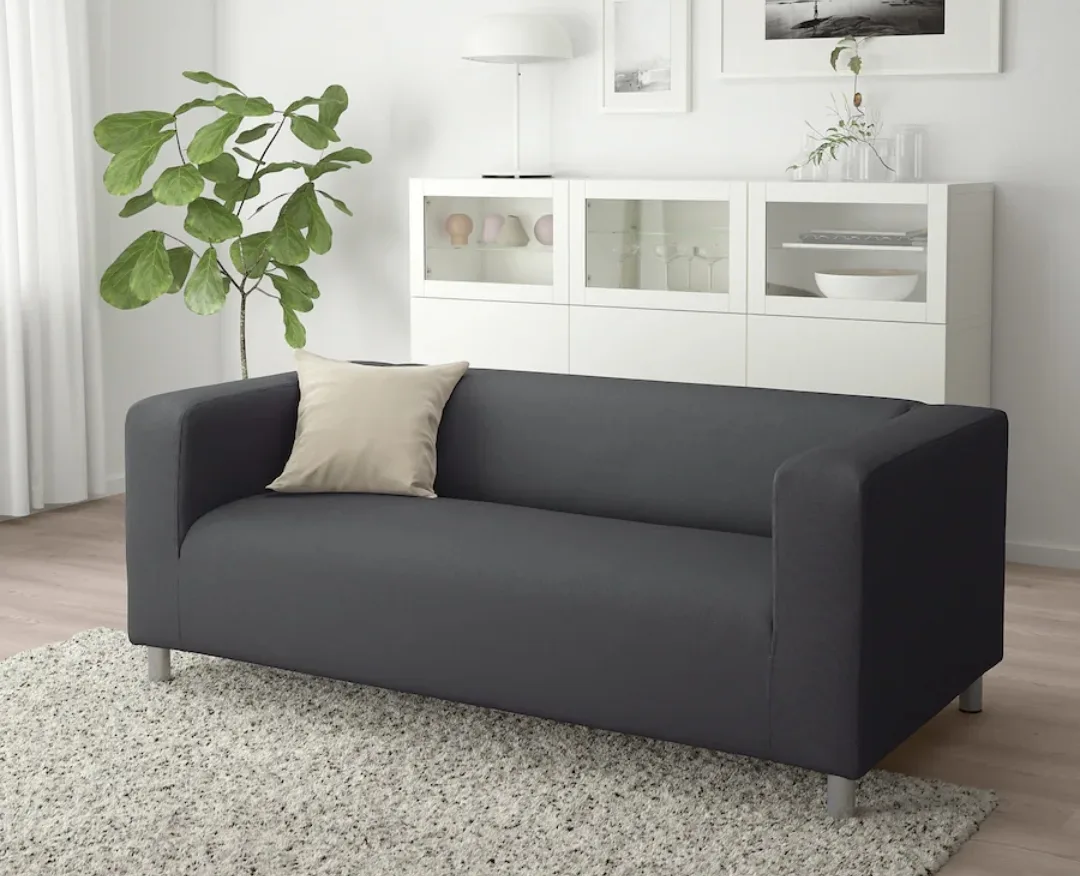 IKEA KLIPPAN Loveseat - Vissle Gray image indicator(2)