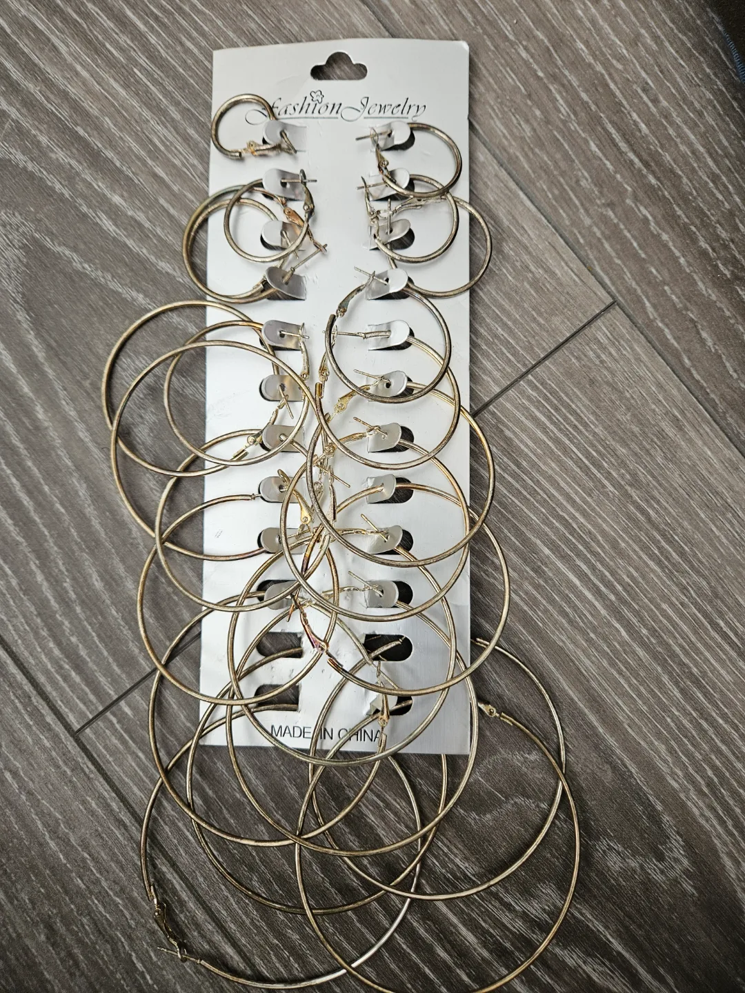 #freecycle 12 Pairs of Hoop Earrings thumbnail
