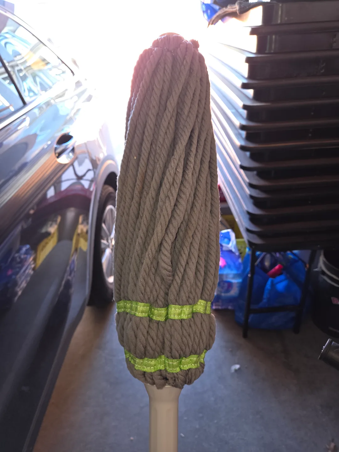 Used Spin Mop Head and Handle thumbnail
