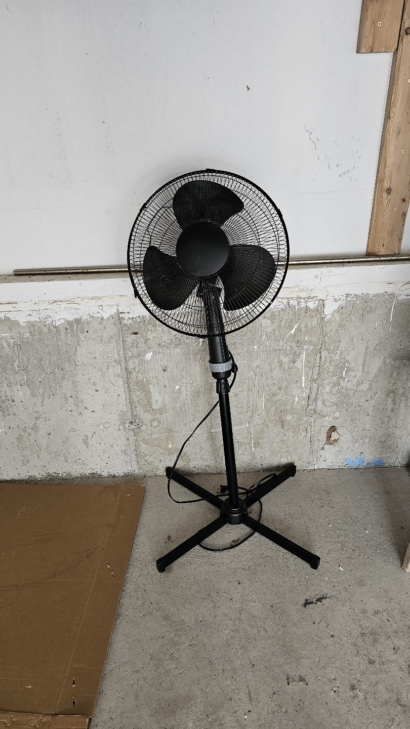 Black Pedestal Fan