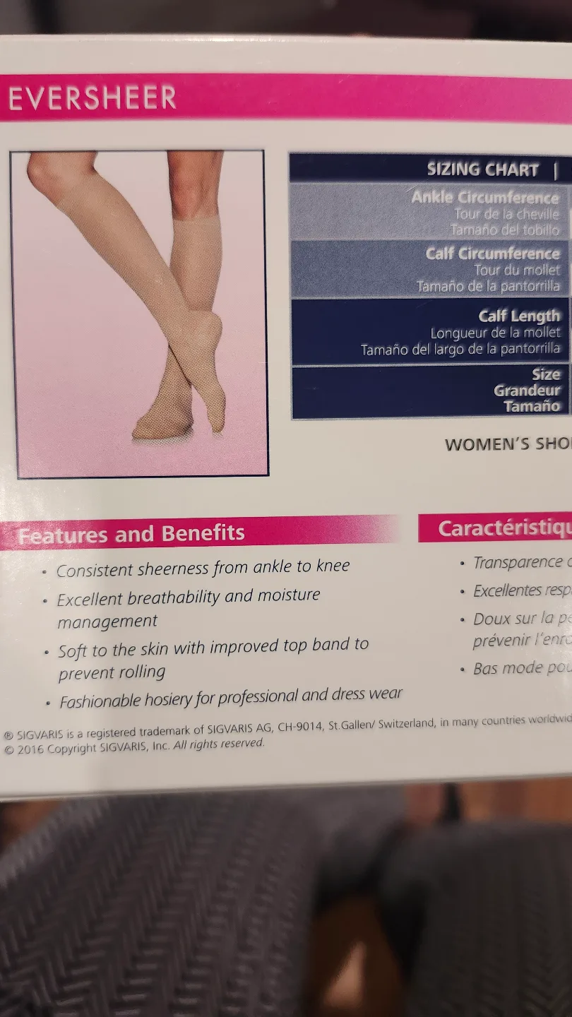 Sigvaris Medical Compression Socks Everschier Graduated image indicator(8)