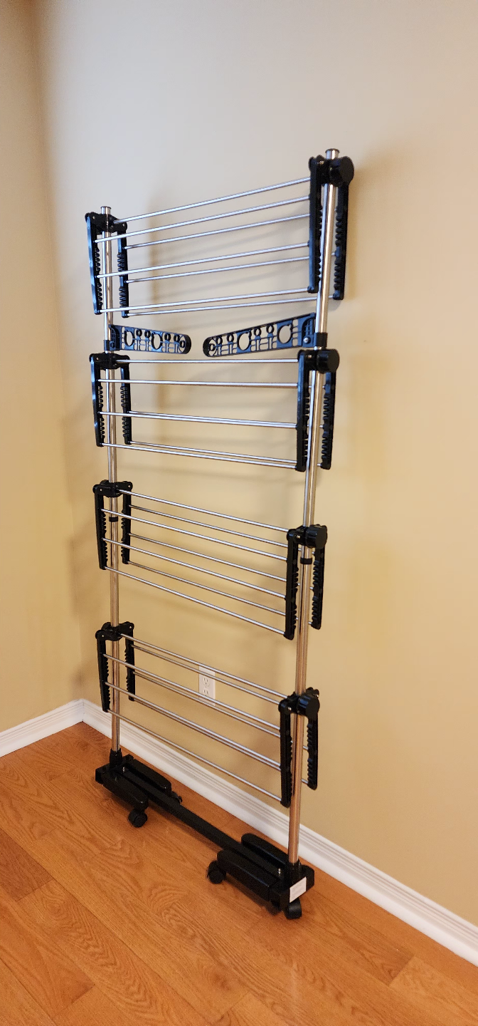 Large Multi-Tier Drying Rack with Wheels