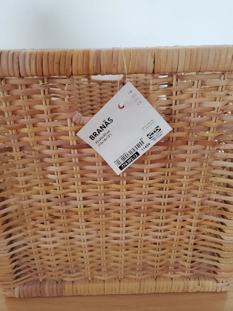 IKEA BRANAS Wicker Storage Basket image indicator(3)