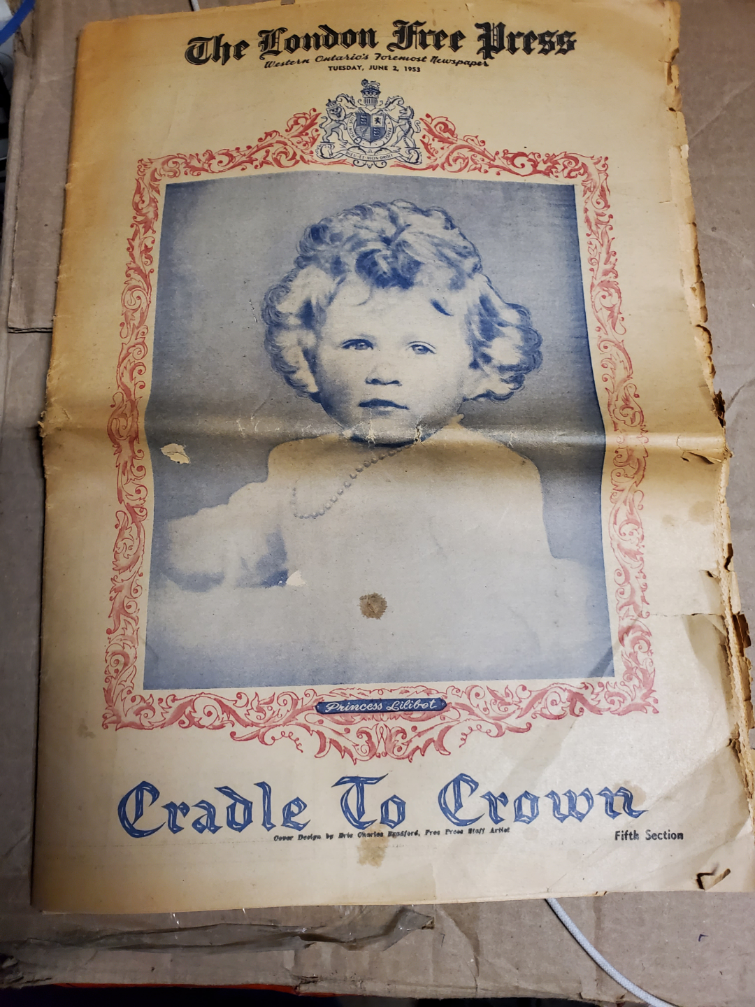 Vintage London Free Press Newspaper