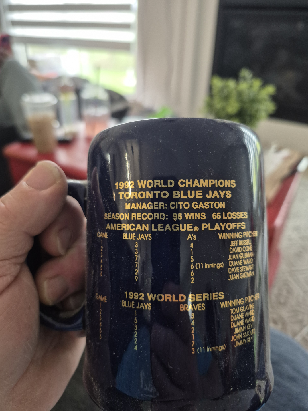 1992 Toronto Blue Jays World Series Champions Mug - photo 2