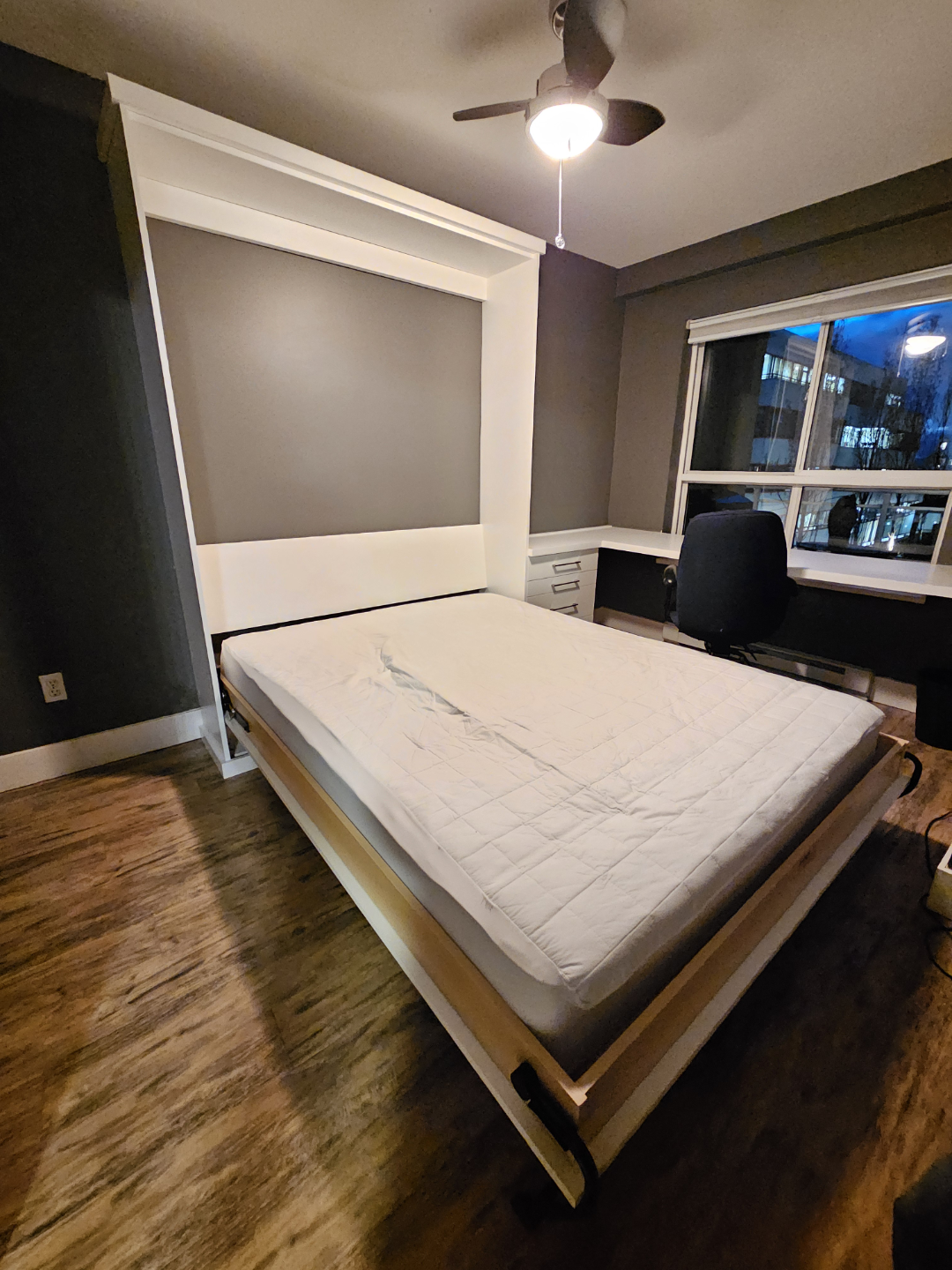 Wall Bed Murphy Bed with Desk and Storage - photo 2
