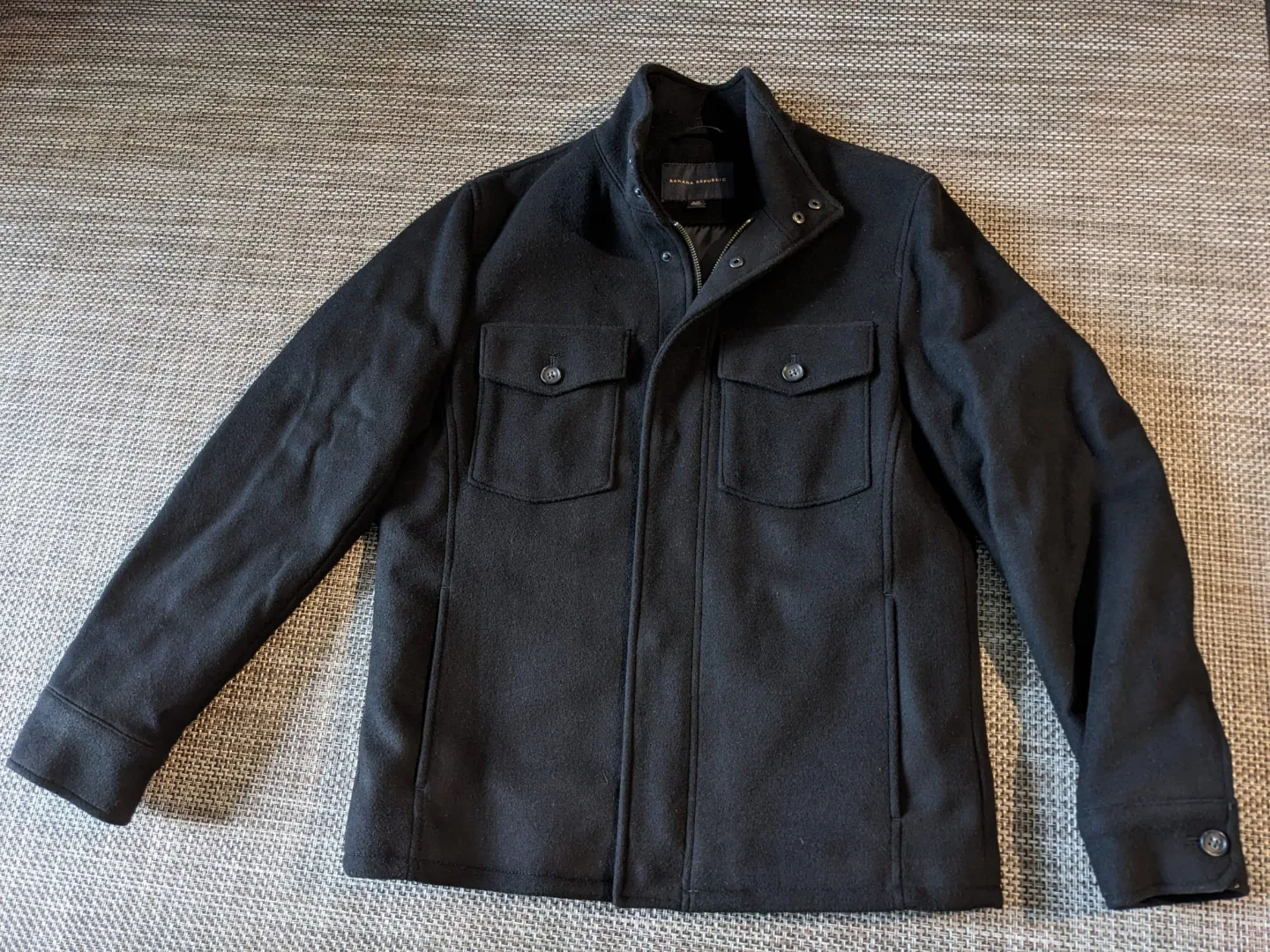 Men's Black Banana Republic Wool Blend Jacket thumbnail