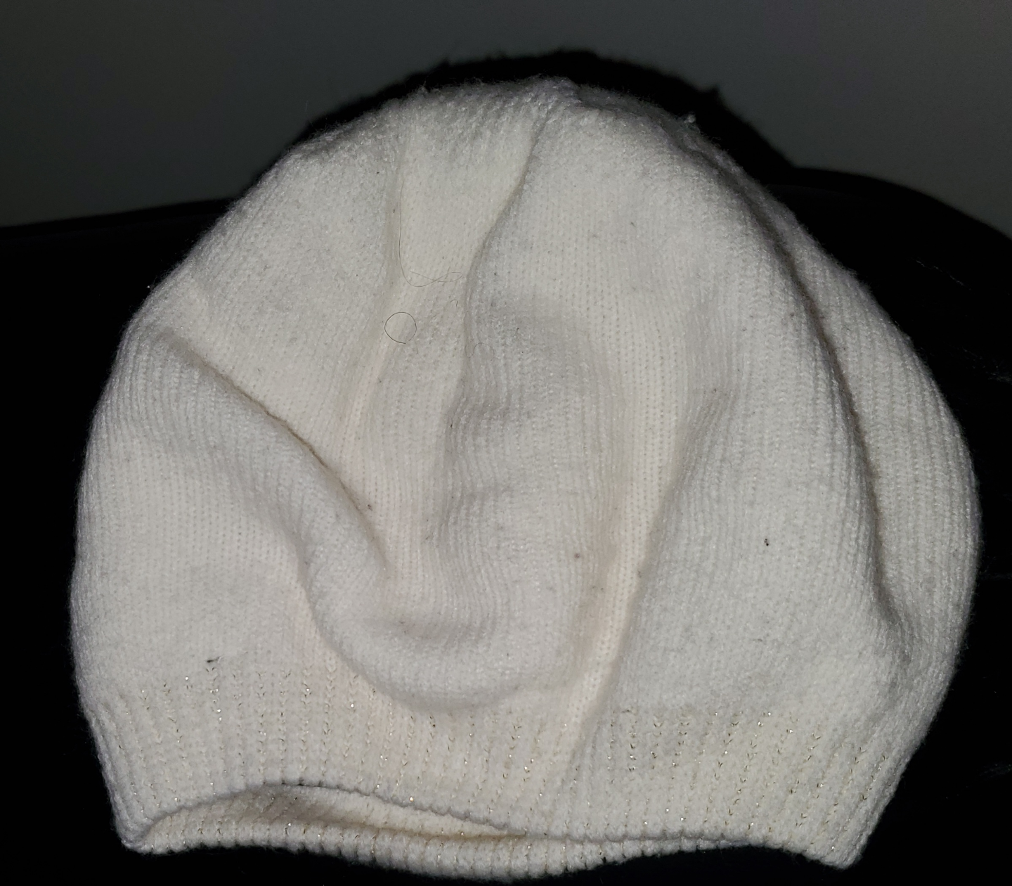 Cream-coloured Knit Beanie - photo 2